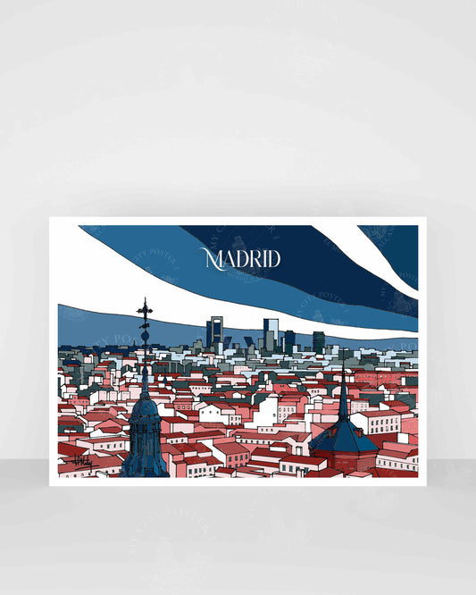 Madrid Tejados - Azul