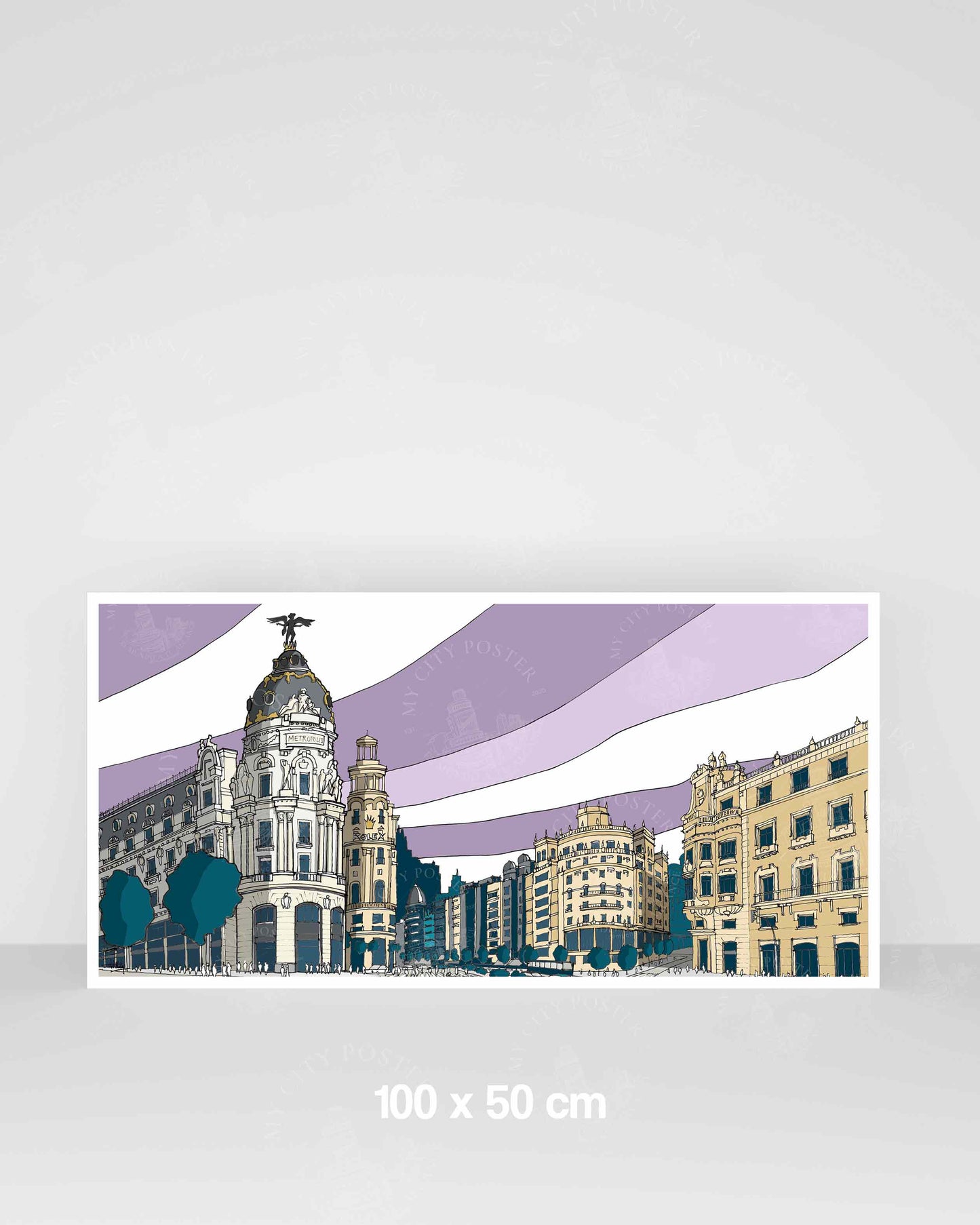 Madrid - Gran Vía - Morado