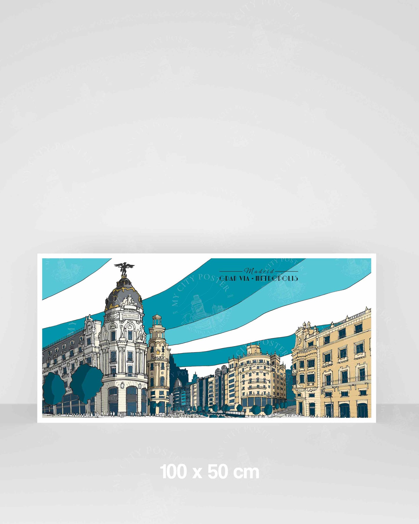Madrid - Gran Vía - Azul