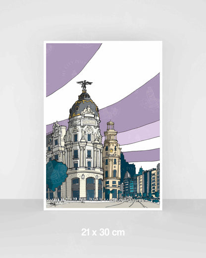 Madrid - Gran Vía - Morado