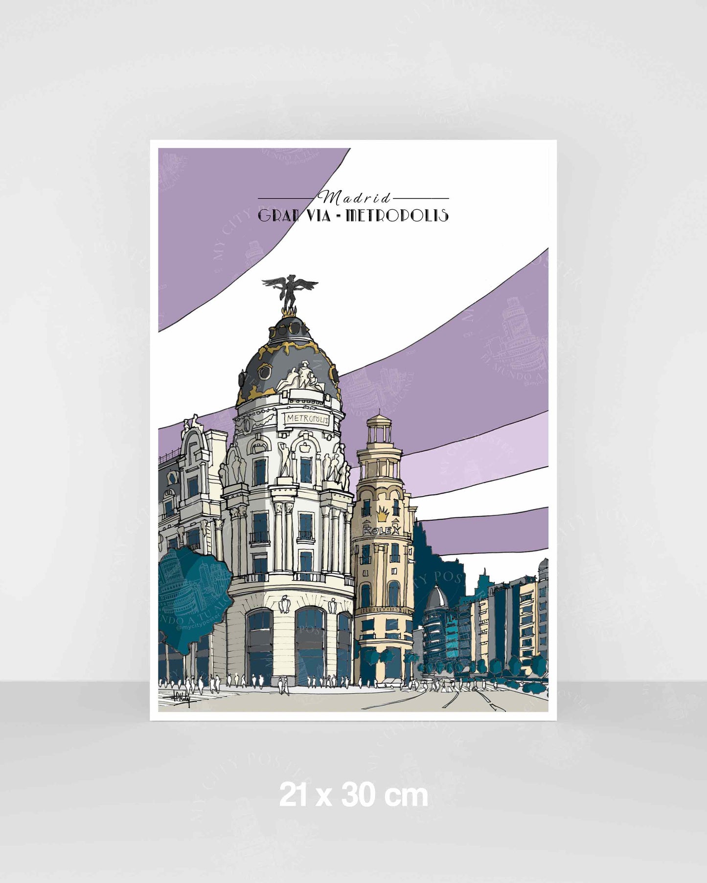 Madrid - Gran Vía - Morado