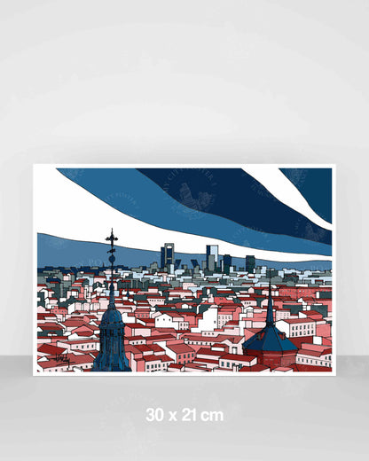 Madrid - Tejados - Azul