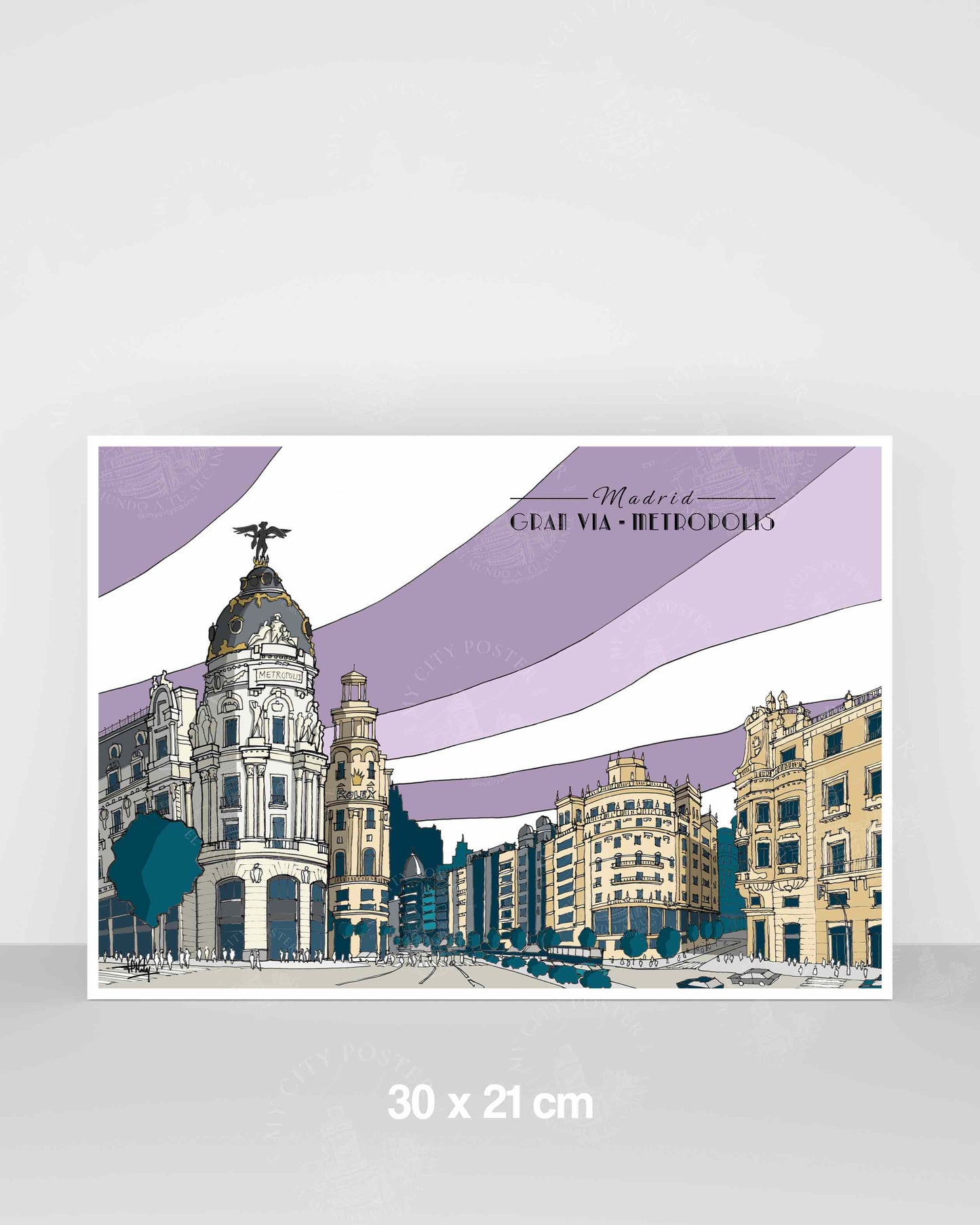 Madrid - Gran Vía - Morado