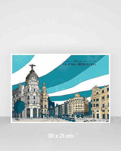 Madrid - Gran Vía - Azul