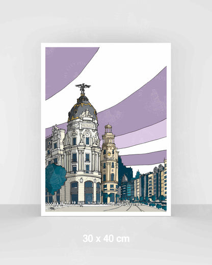 Madrid - Gran Vía - Morado