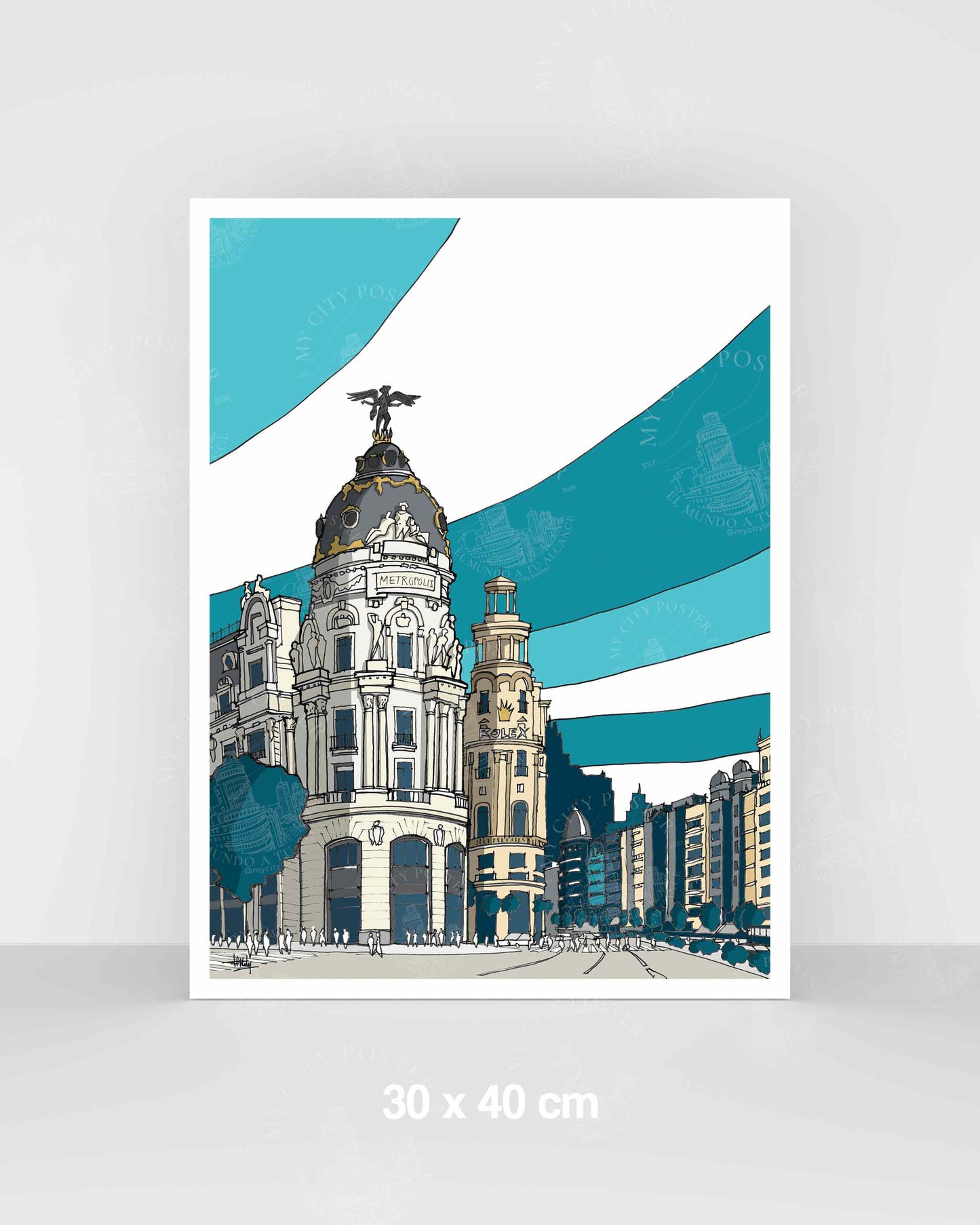 Madrid - Gran Vía - Azul