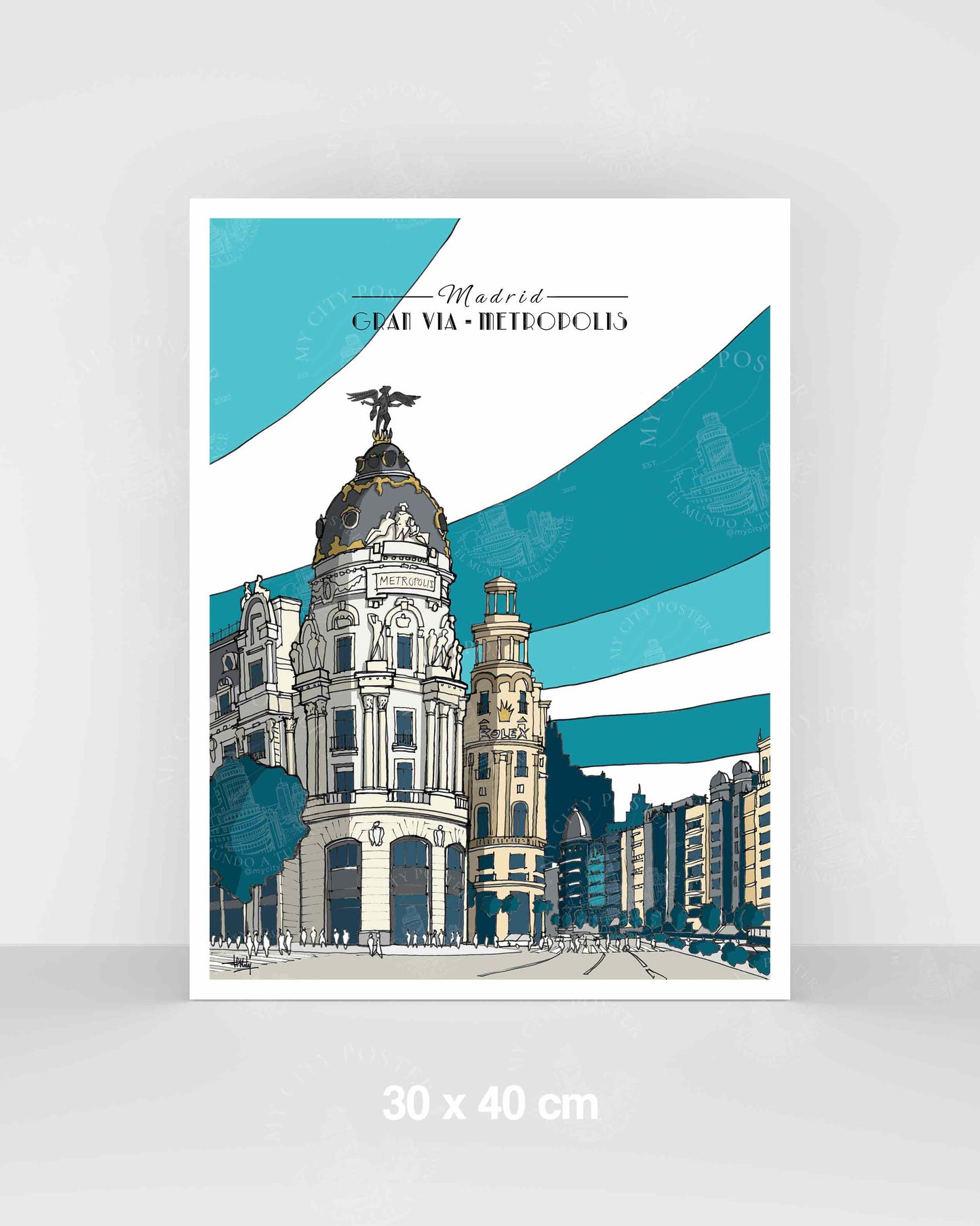 Madrid - Gran Vía - Azul