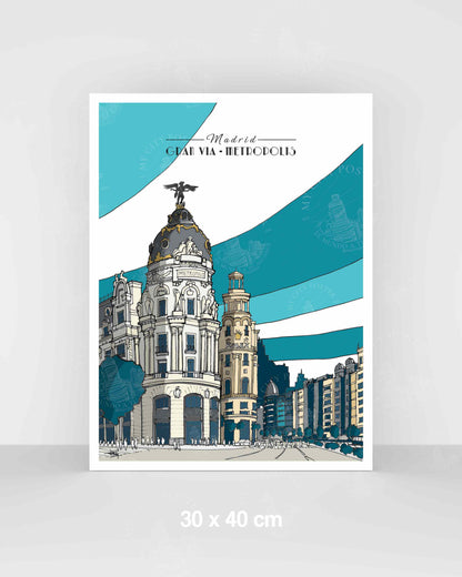 Madrid - Gran Vía - Azul