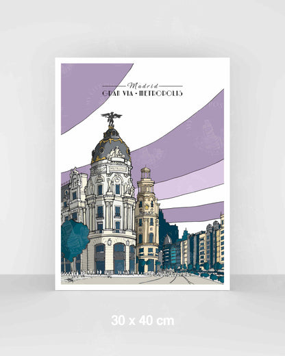 Madrid - Gran Vía - Morado
