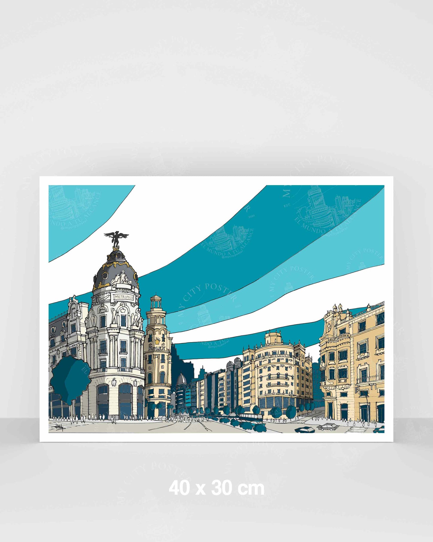 Madrid - Gran Vía - Azul