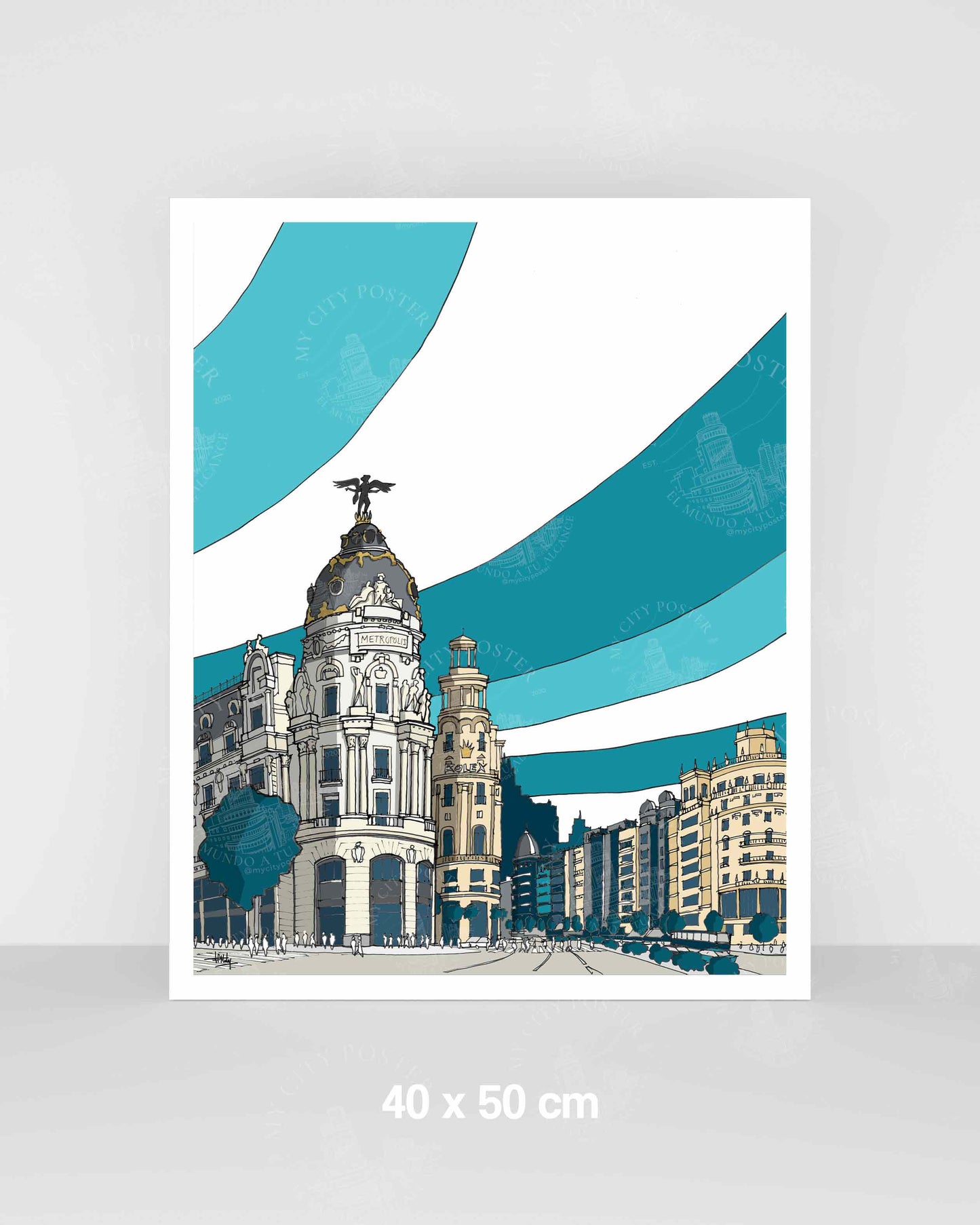 Madrid - Gran Vía - Azul