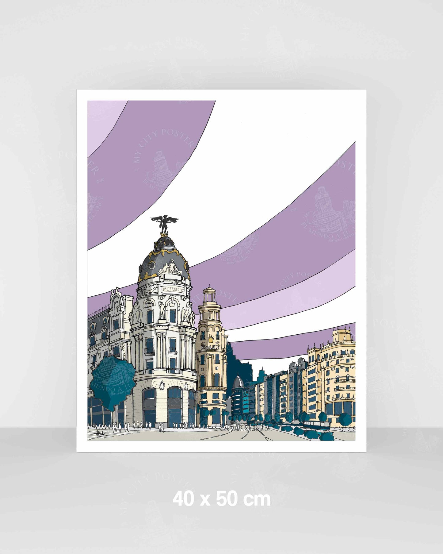 Madrid - Gran Vía - Morado