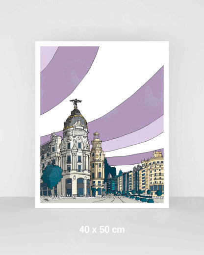 Madrid - Gran Vía - Morado