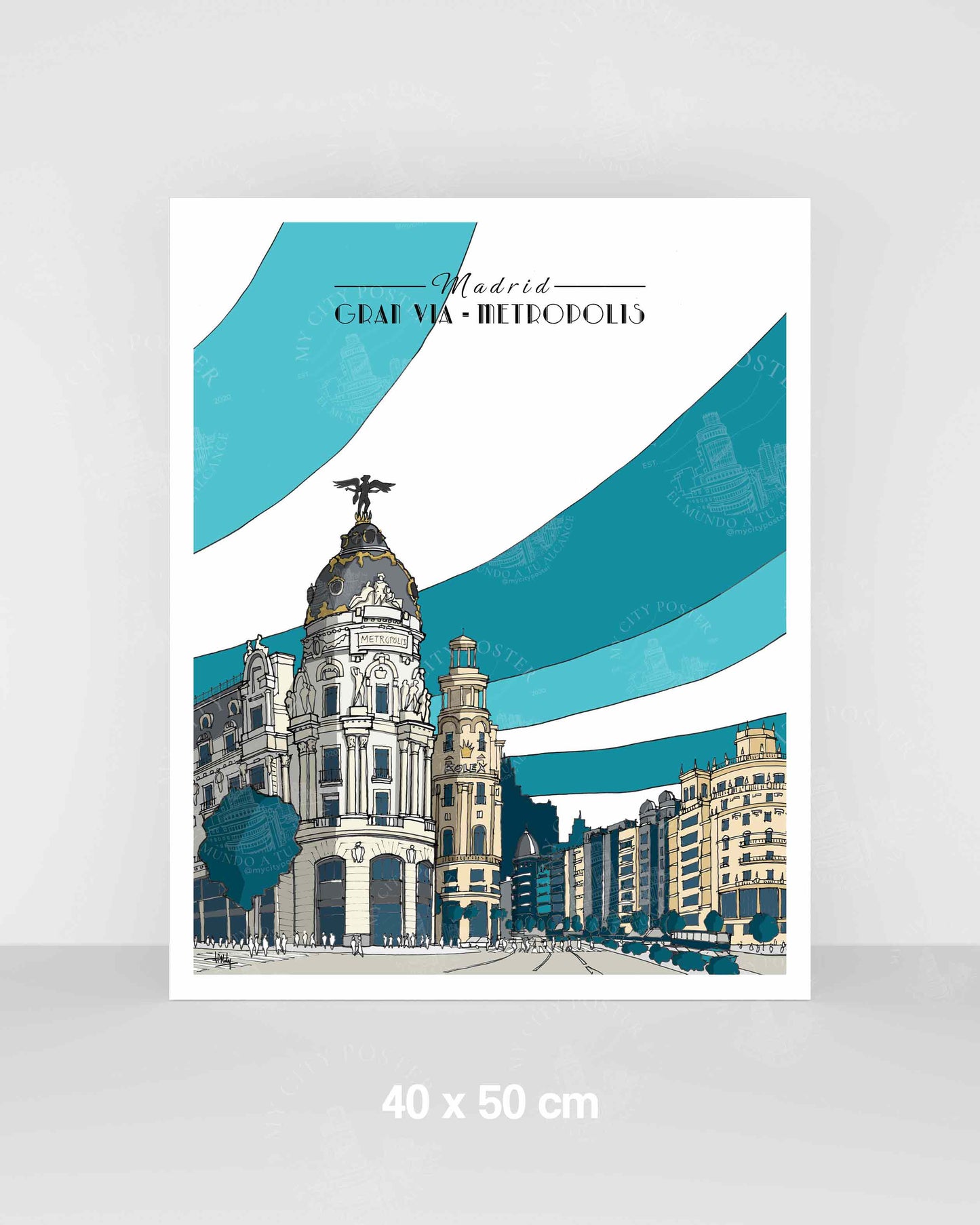 Madrid - Gran Vía - Azul