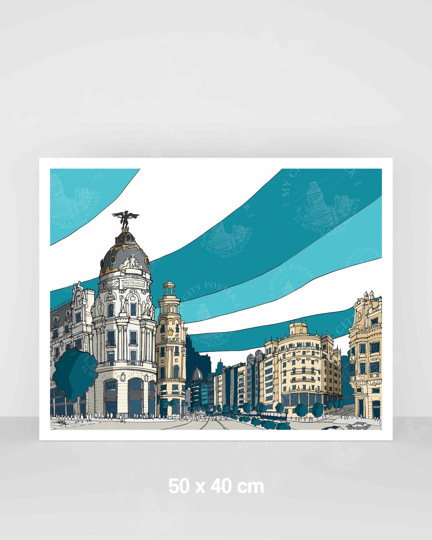Madrid - Gran Vía - Azul