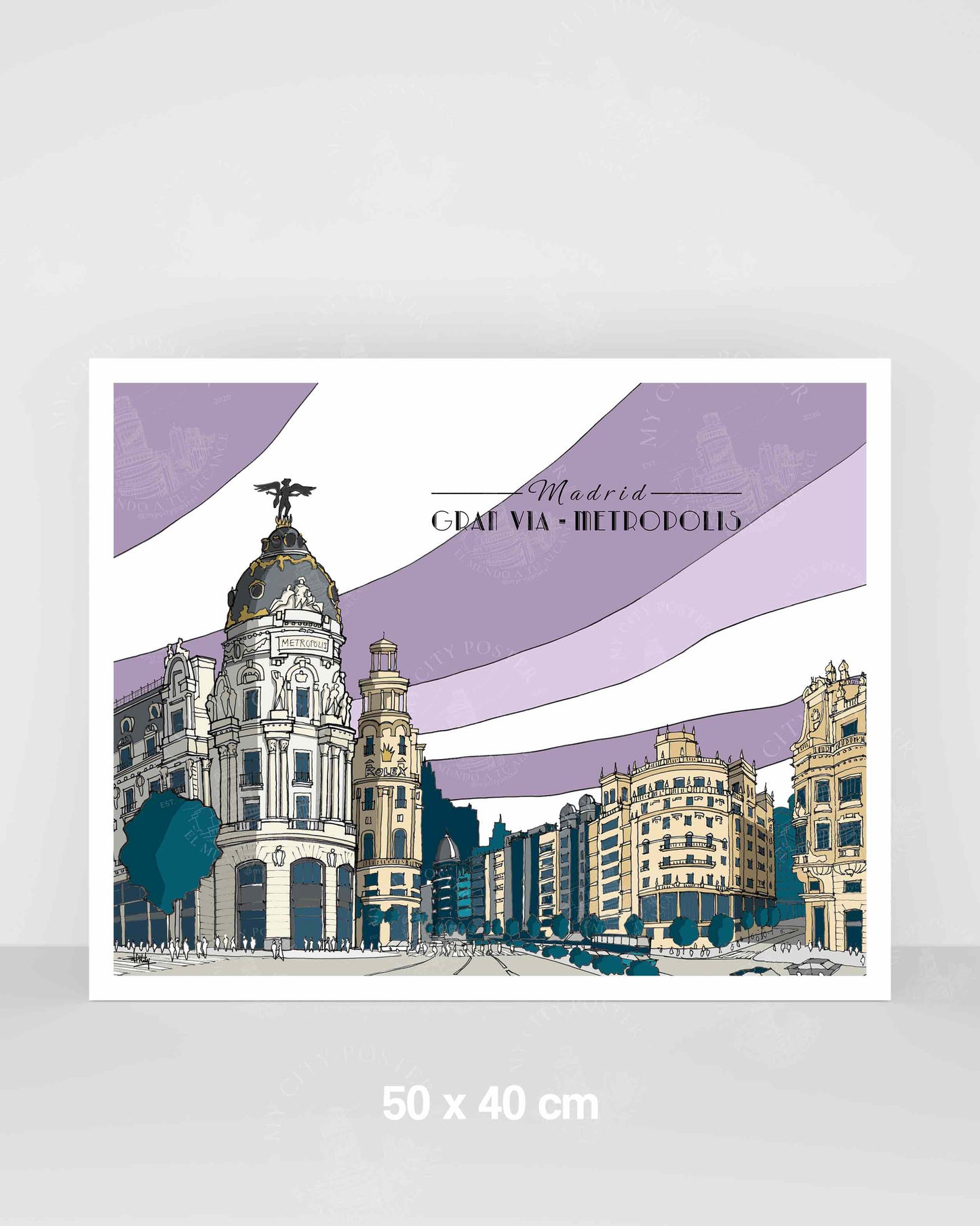 Madrid - Gran Vía - Morado