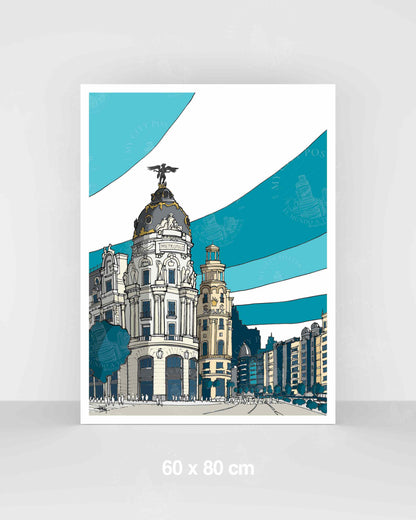 Madrid - Gran Vía - Azul