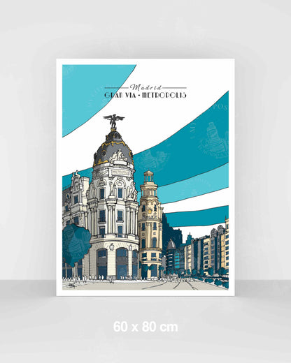 Madrid - Gran Vía - Azul