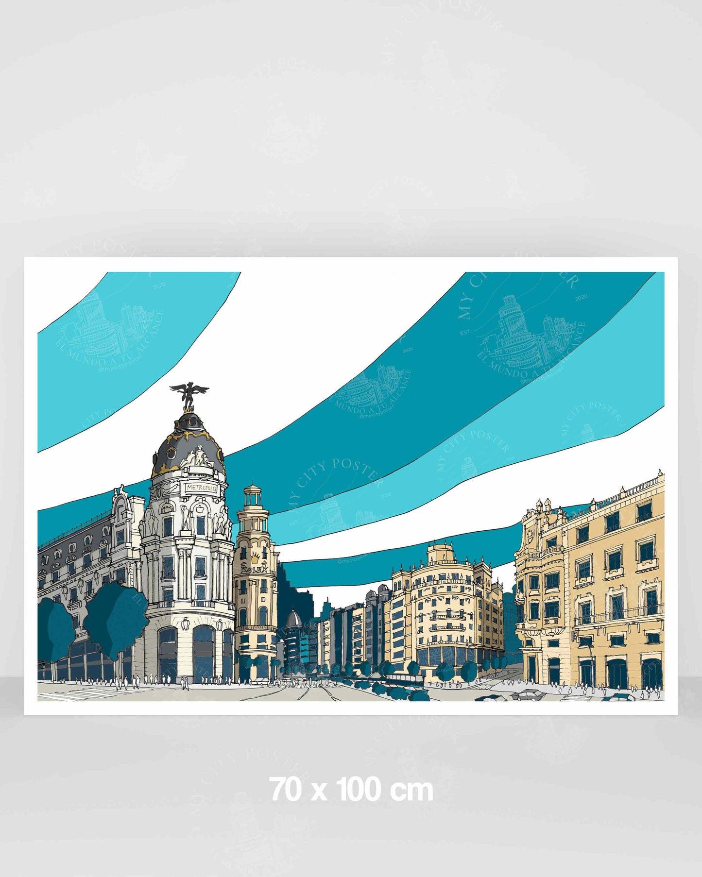 Madrid - Gran Vía - Azul