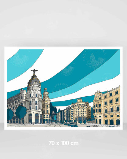 Madrid - Gran Vía - Azul