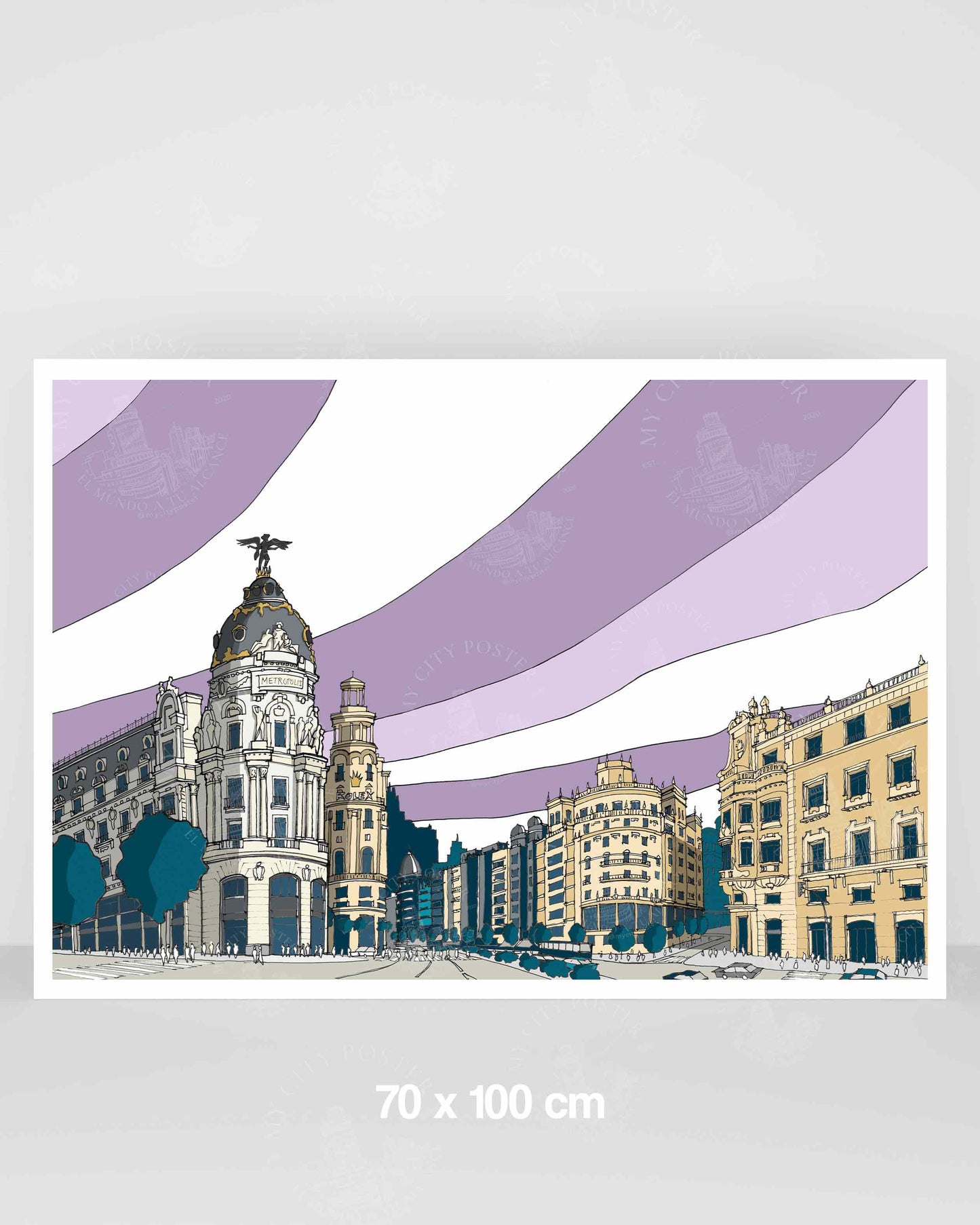 Madrid - Gran Vía - Morado