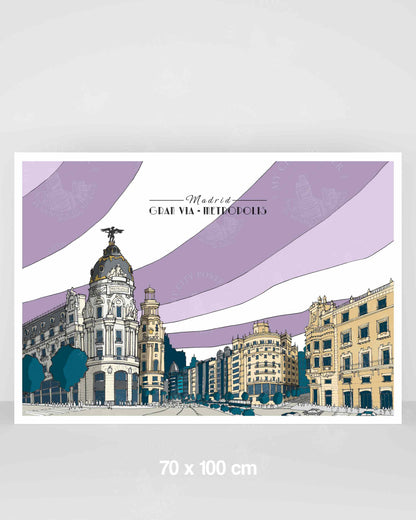 Madrid - Gran Vía - Morado
