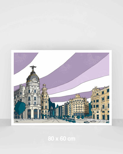 Madrid - Gran Vía - Morado