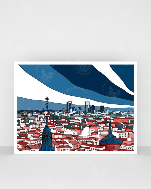 Madrid - Tejados - Azul