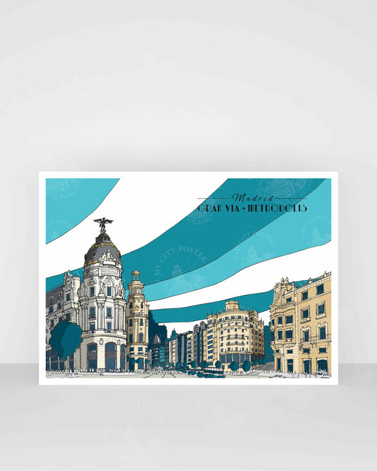 Madrid - Gran Vía - Azul
