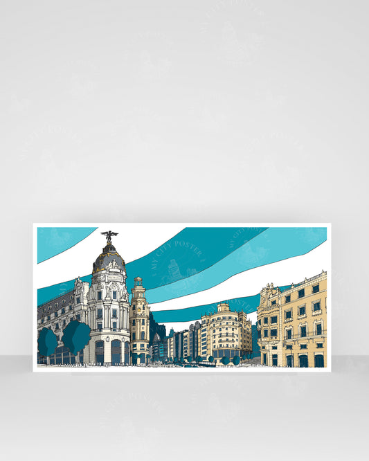Madrid - Gran Vía - Azul